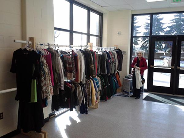 Thanks to PTA and many donors, the November Cougars Closet exchange, in which students can select clothing for free, was very successful.