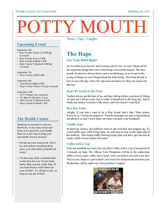 The Potty Mouth: Issue #3