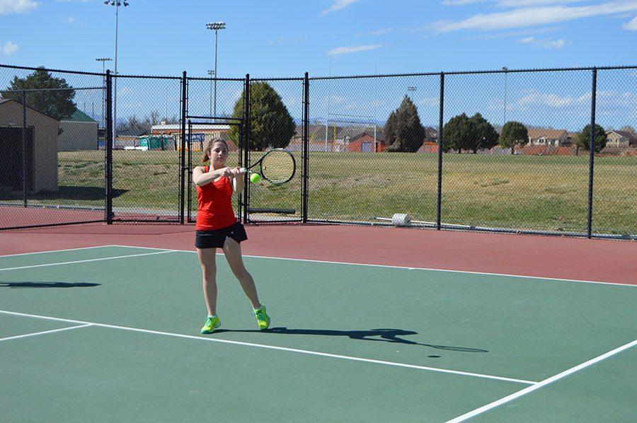  Savannah Leifer, 12, hopes to have another outstanding tennis season this year in #1 singles. 