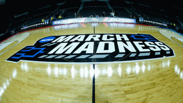Even this basketball court knows why March is the best month of the year. 