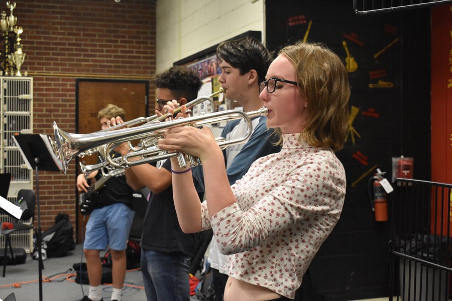 Band president Chloe Cassens doesnt need to toot her own horn.  The band elections did that for her!