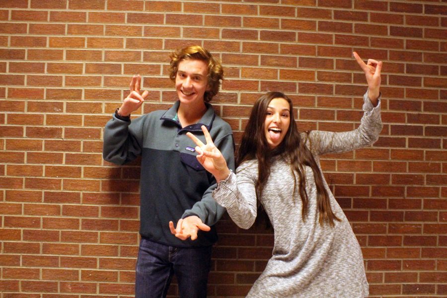 Simply the best! Recipients of the best Overall Senior Superlative, Conor Strizich and Jaelyn Hershberger, celebrate their title. 