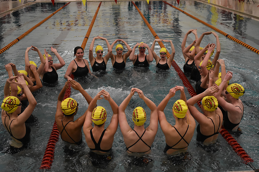 The swim team harnessed the talent of both talented underclassmen and seasoned veterans for a great season.