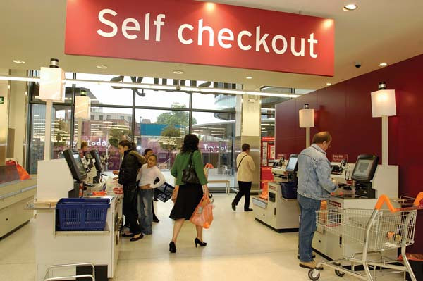 Do self-checkouts kill jobs?