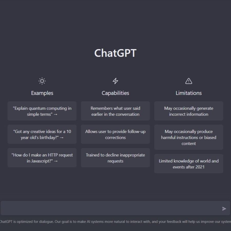 This is what ChatGPT offers, they make it quite evident it is safe and useful, yet there are still some limitations. 