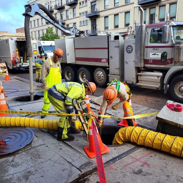 Underground Fire in downtown, Colorado Springs