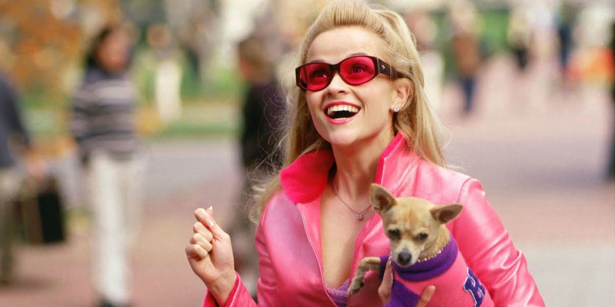 Reese Witherspoon in her role as Elle Woods for the 2001 film Legally Blonde