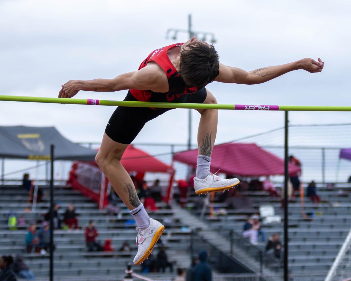 Johnny Geschke jumping 6 at the 
All City Invitational.