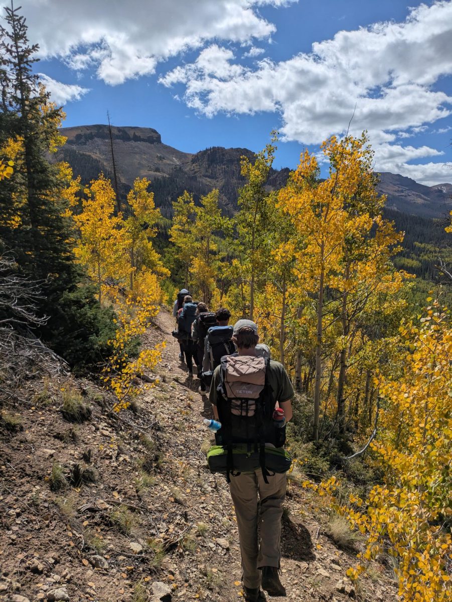 Coronado's Outdoor and Expeditionary Science class backpacking in Gunnison National Forest