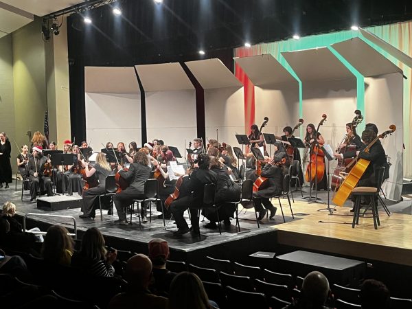 Coronado Orchestra assembled for the 2025 Christmas concert.