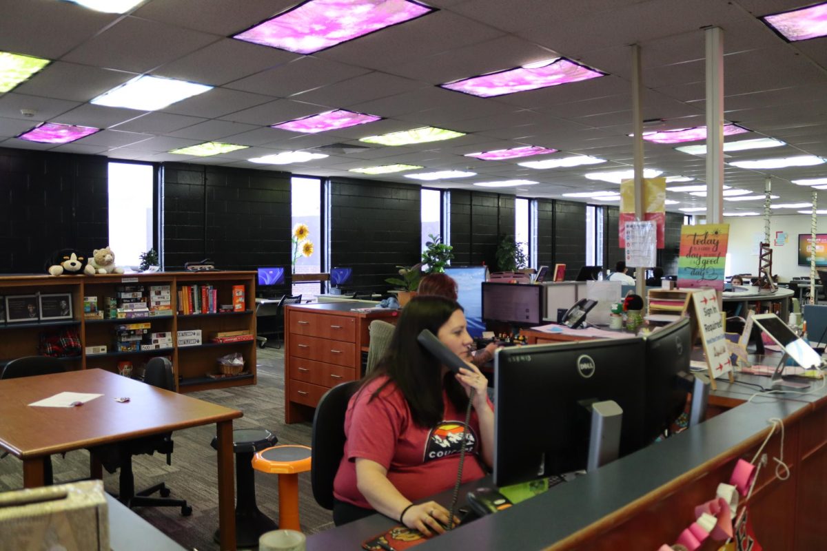 A studious picture of the Librarians at Coronado.