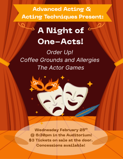 The poster for the night of one acts
