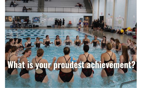 The team at Leagues, cheering before the meet. 