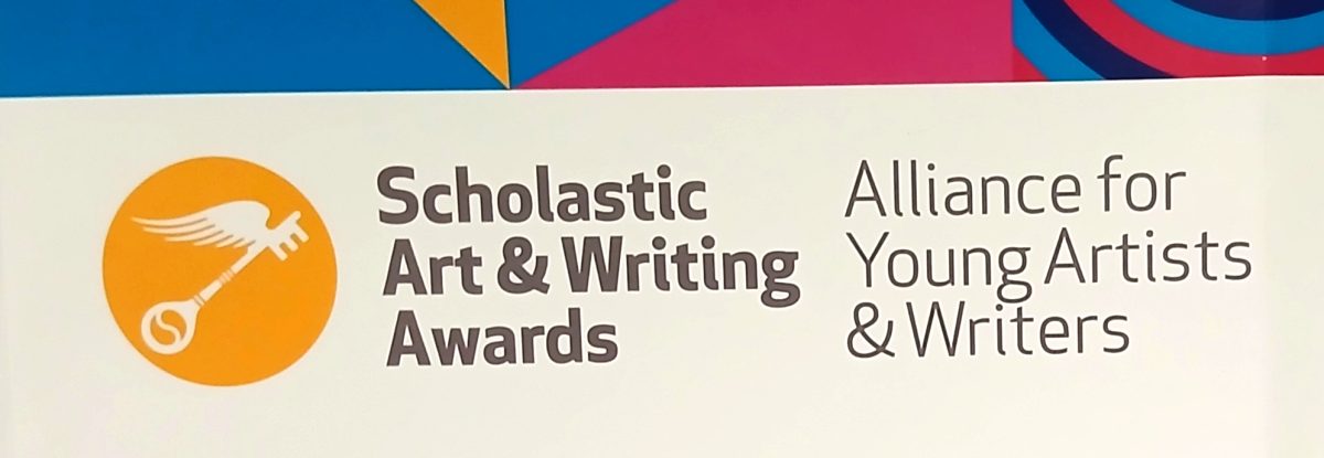 Picture of the Scholastic Art & Writing Awards logo on a poster.