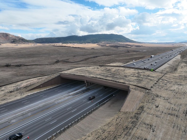 I-25 Greenland wildlife crossing. 