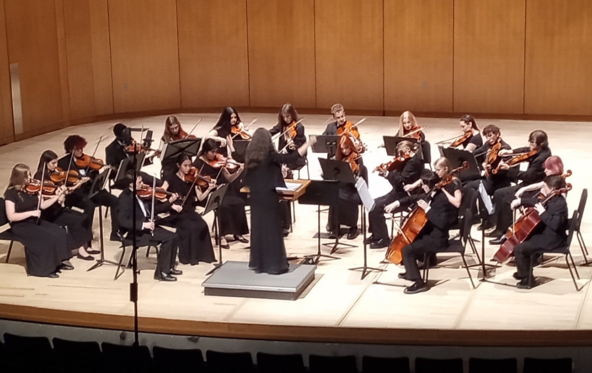 Coronado's Chamber Orchestra performing at competiton.