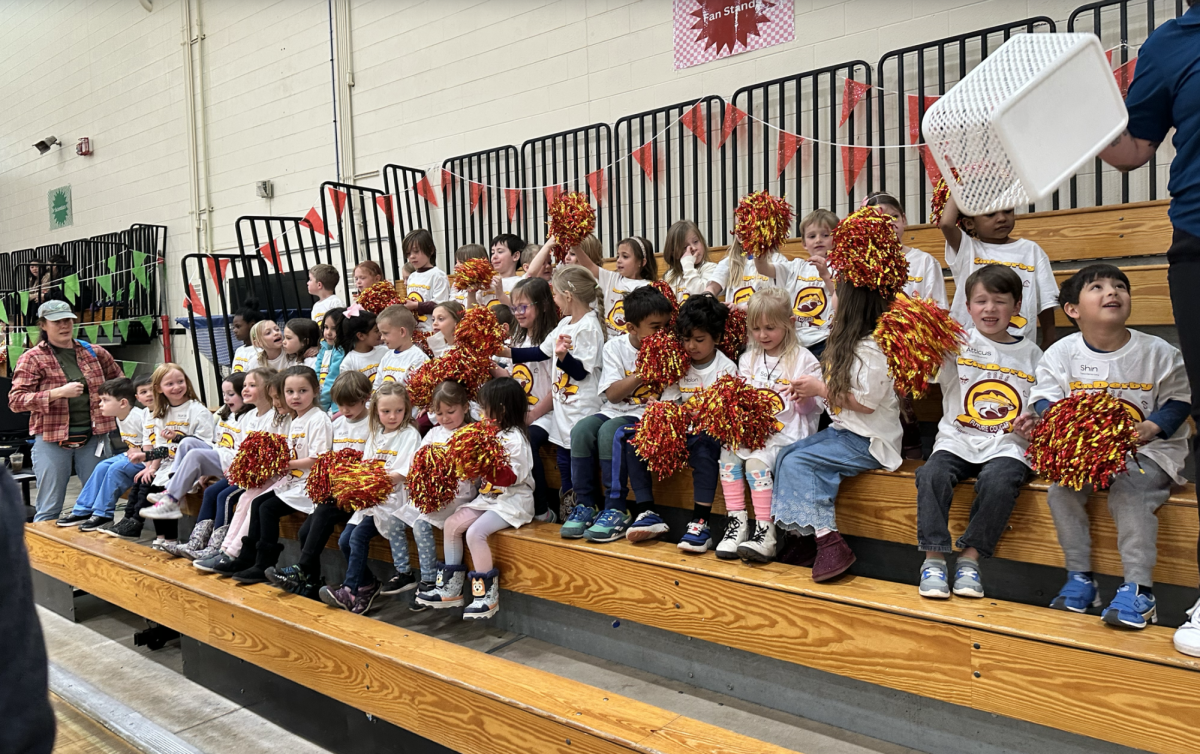 Chipeta students cheering on classmates. 