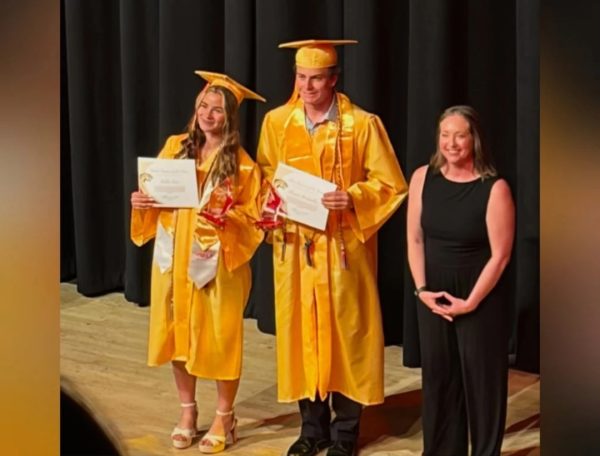 Coronado Scholar Athlete Award Winners, Kallea Cote and Thomas Buckmiller.